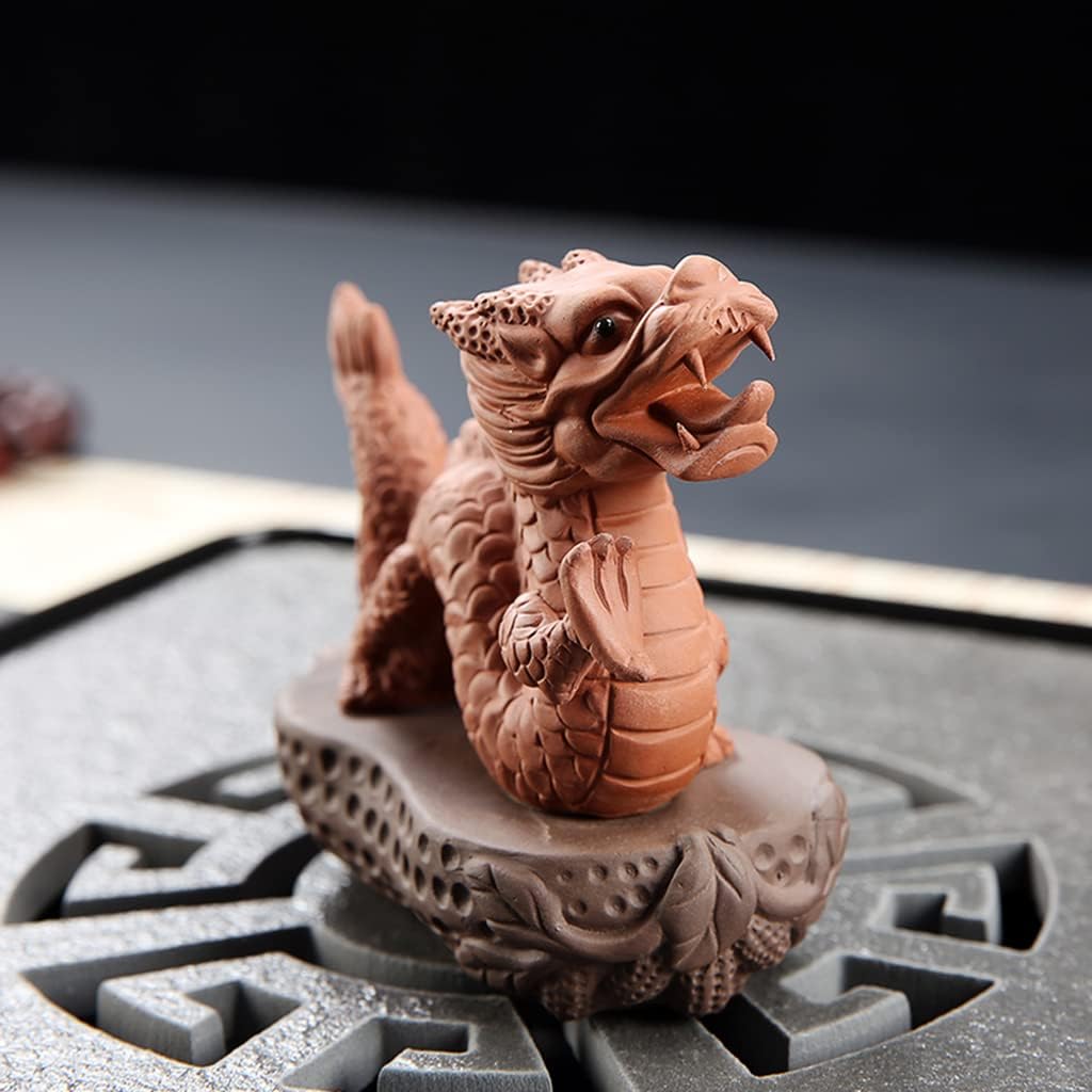 Amazon.co.jp: 龍の置物 龍 置物 オブジェ 開運グッズ インテリア 茶寵