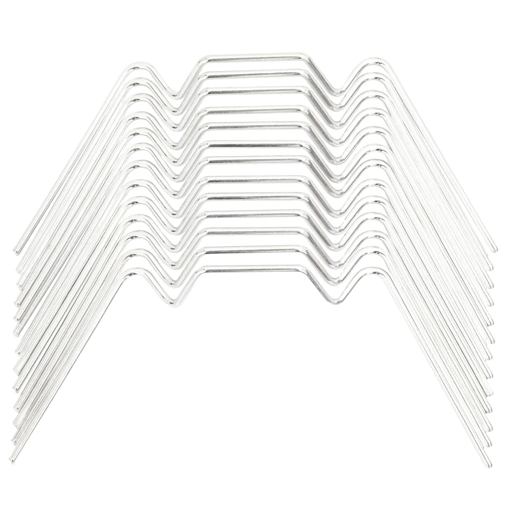 Clips de invernadero 100 unidades, tipo W, acero galvanizado, 80 x 35 mm, para fijación de cristal, accesorios de repuesto para jardinería e invernadero