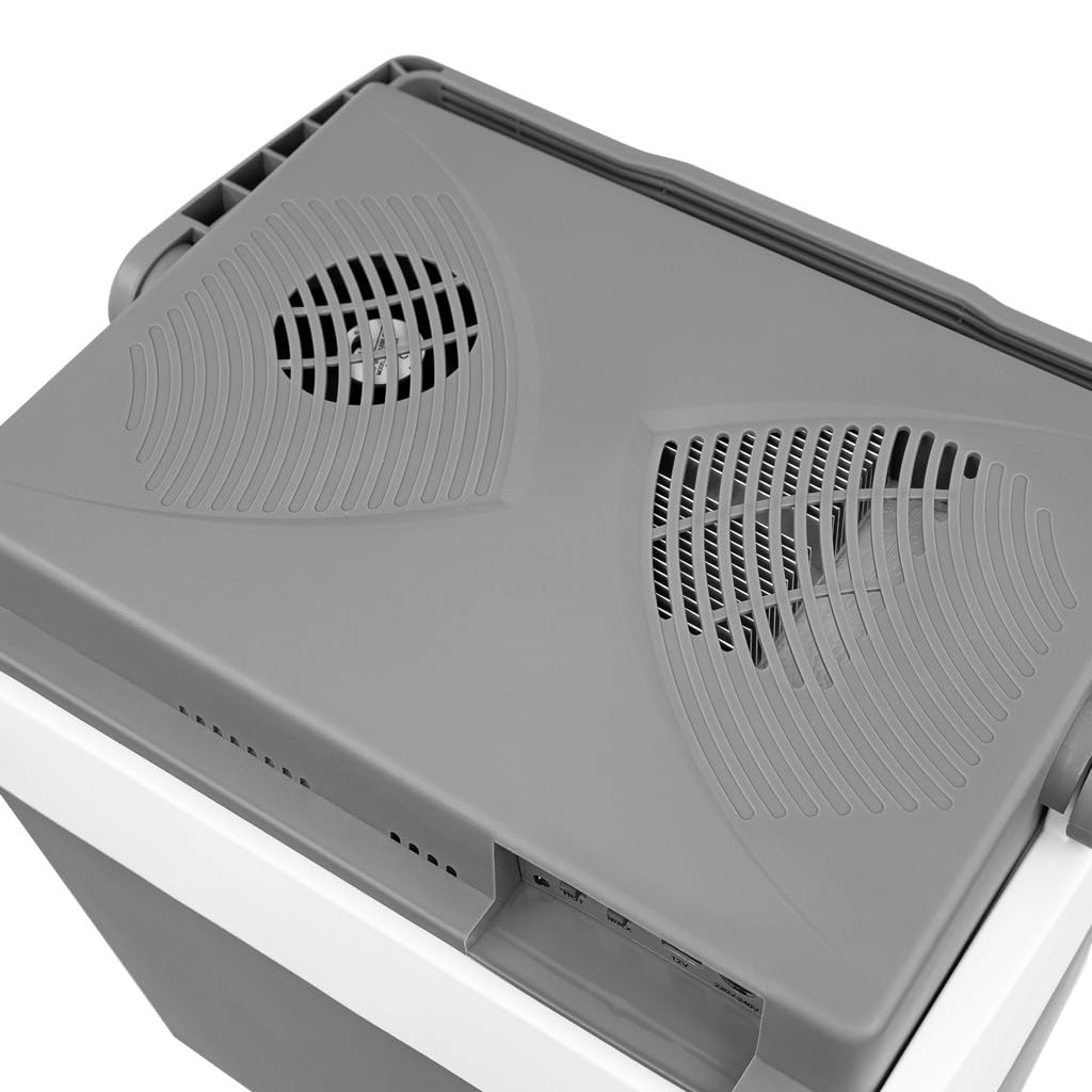 Mega-M Lodówka turystyczna 28L – chłodzenie i grzanie, cicha praca, energooszczędna, zasilanie 12V/230V, tryb ECO