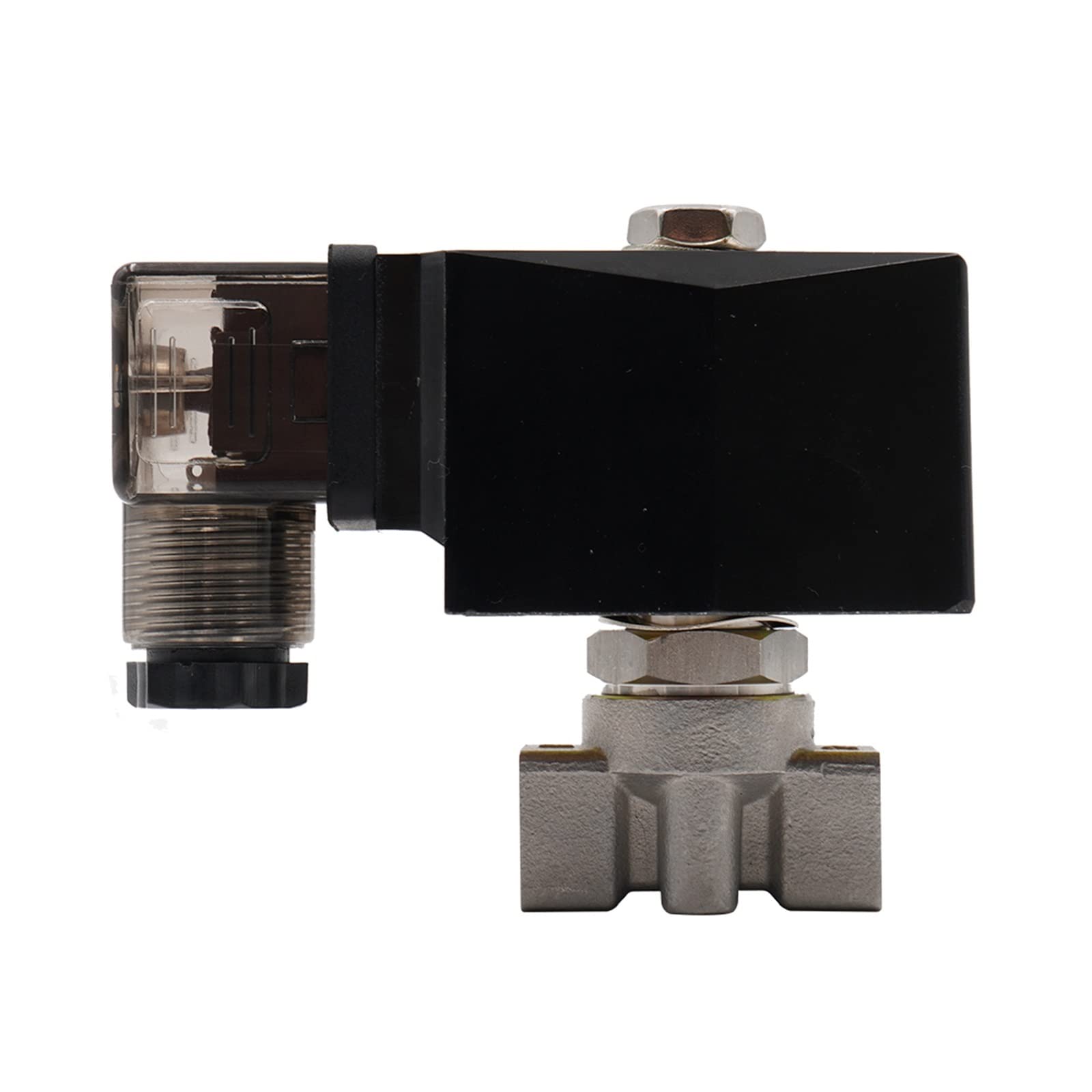 QRUYHBAJU Withstand high Pressure and Temperature Extremes 0.5~150 Bar 304 Stainless Steel High Pressure Normally Closed Solenoid Valve Orifice 6mm G or NPT 1/4" AC220V DC12V DC24V