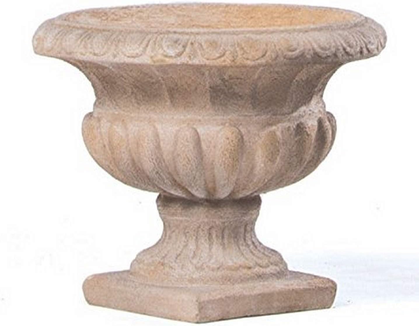 Loranda Urn, Low, Tallow Finish