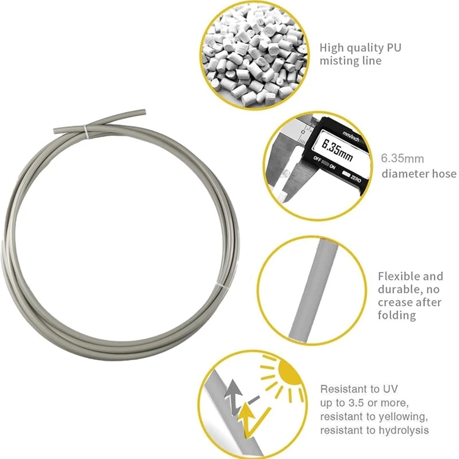 Spray Mist Cooling Set with Brass Fog Nozzles, Outdoor Mister System, Micro Spray Misting Drip Kit for Backyard, Garden, Greenhouse, Umbrella, Deck, Canopy, Pool, Porch (Size : 16M(52.5ft)+23 nozzles