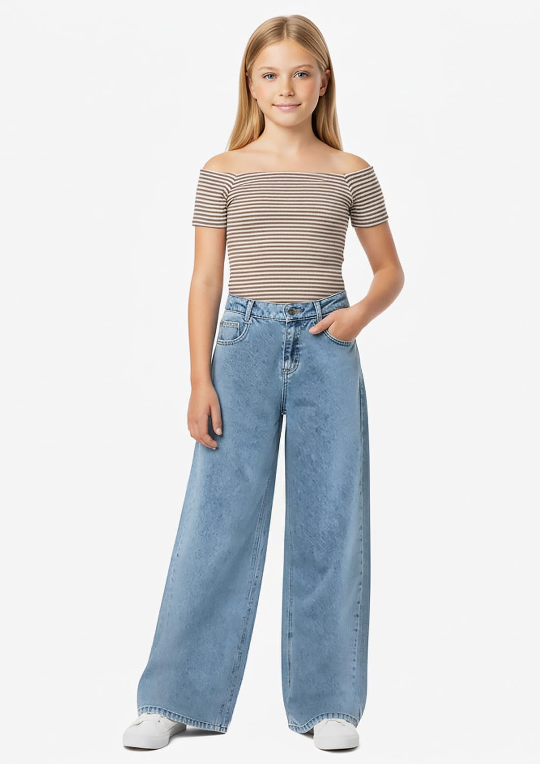 Blue Effect Mädchen Baggy-Jeans Girls Slim fit schmaler Bund