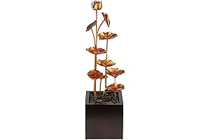 Alpine Corporation CPS192 Aged Patina Leaf Fountain: A Serene Oasis for Your Outdoor Haven