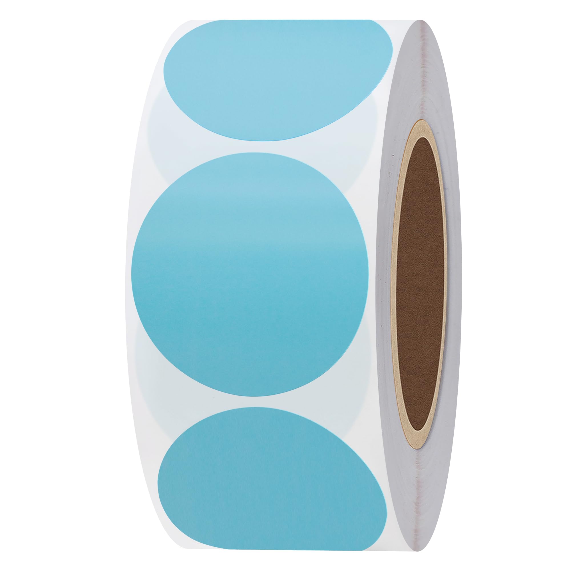 Hylabelest Round Direct Thermal Labels for UPC Barcodes Self-Adhesive Address Shipping Thermal Stickers (Light Blue, 1.5 inch) โ image 1