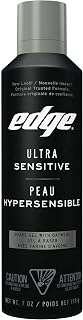 Edge Ultra Sensitive Unscented Shaving Gel for Men - 198g Dye-Free Formula for Smooth, Irritation-Free Shave