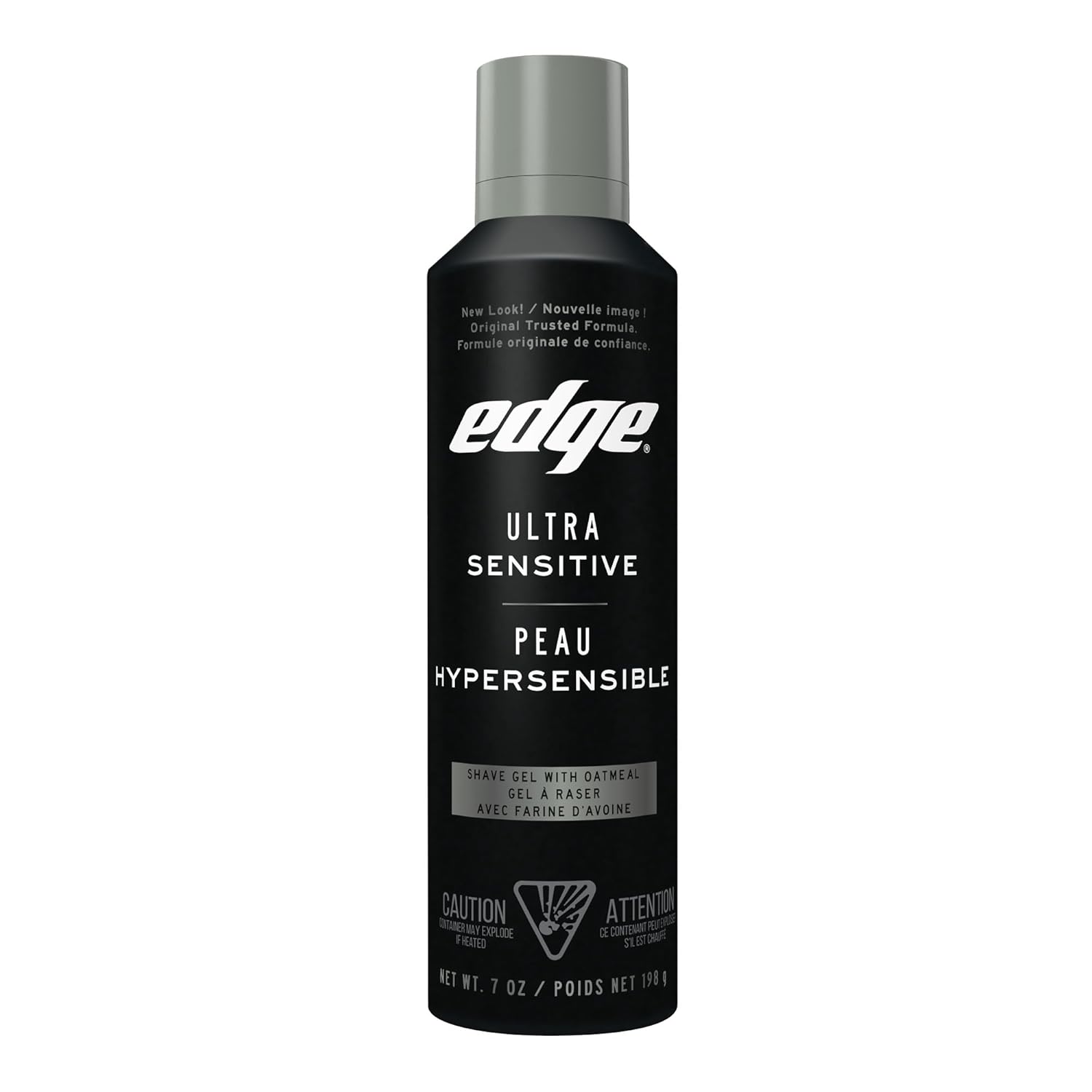 Edge Ultra Sensitive Unscented Shaving Gel for Men - 198g Dye-Free Formula for Smooth, Irritation-Free Shave