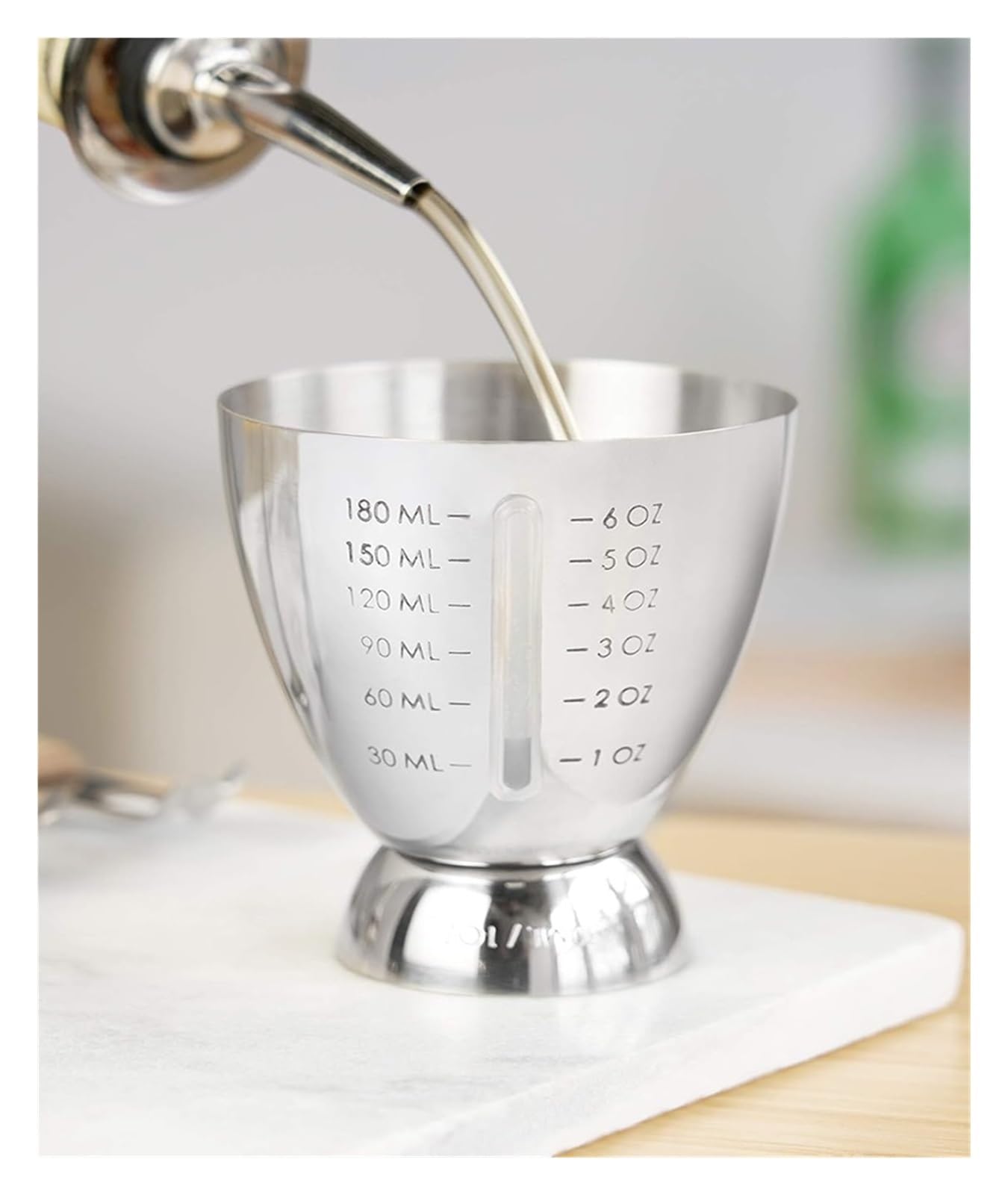 Doseur à Cocktail Double de 2,5 à 17 cl, en Acier Inoxydable Doseur à Cocktail