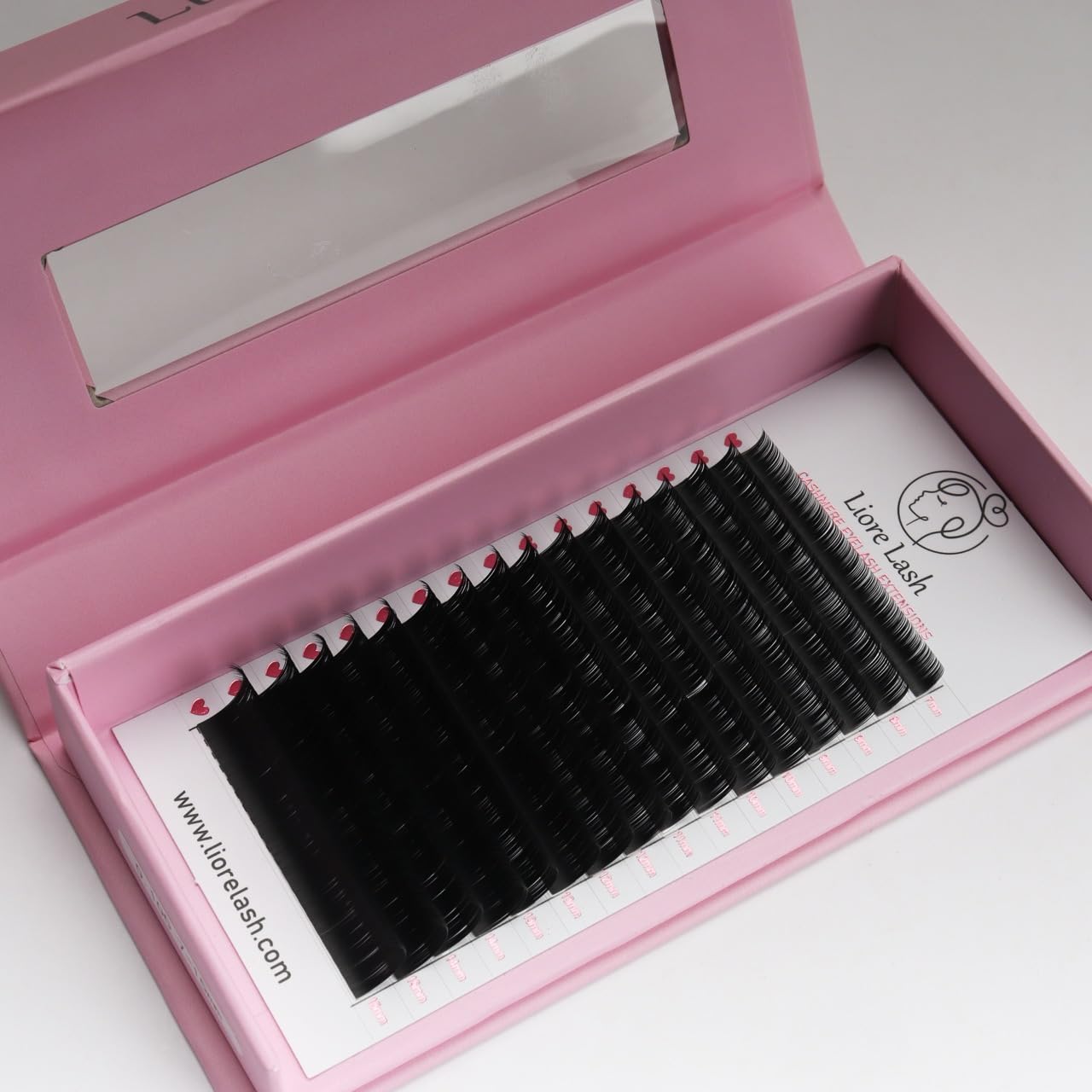 Cashmere Volume Eyelash Extensions C D L M Curl, 3D Premade, Easy Fan, 0.07-0.10, Matte Black Individual Lashes Extension Mix Tray 7-15mm ((Mix 7-15 mm) L Curl 0.10)