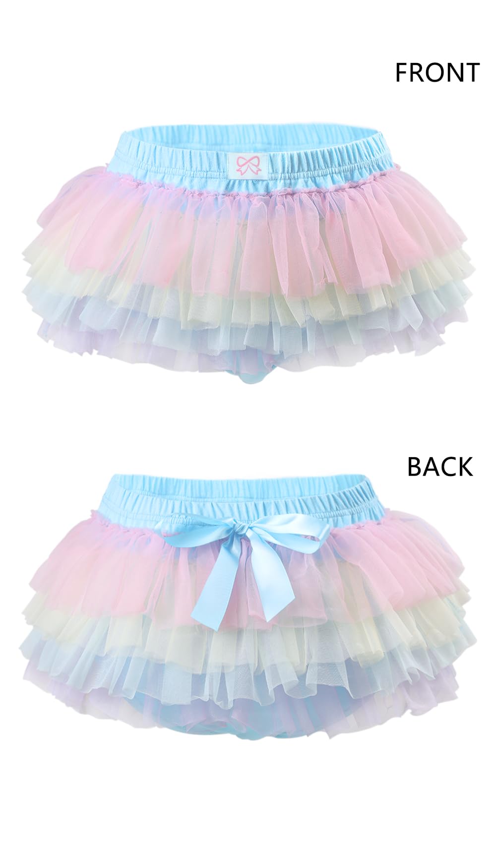 CutiePlusU Falda de ballet con tutú hinchada de tul para adultos, falda de bailarina