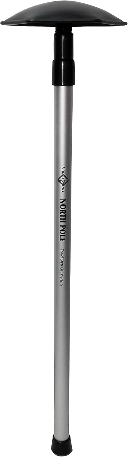 CaddyDaddy Golf North Pole Golf Club Protector Travel Support Arm, Black/Silver