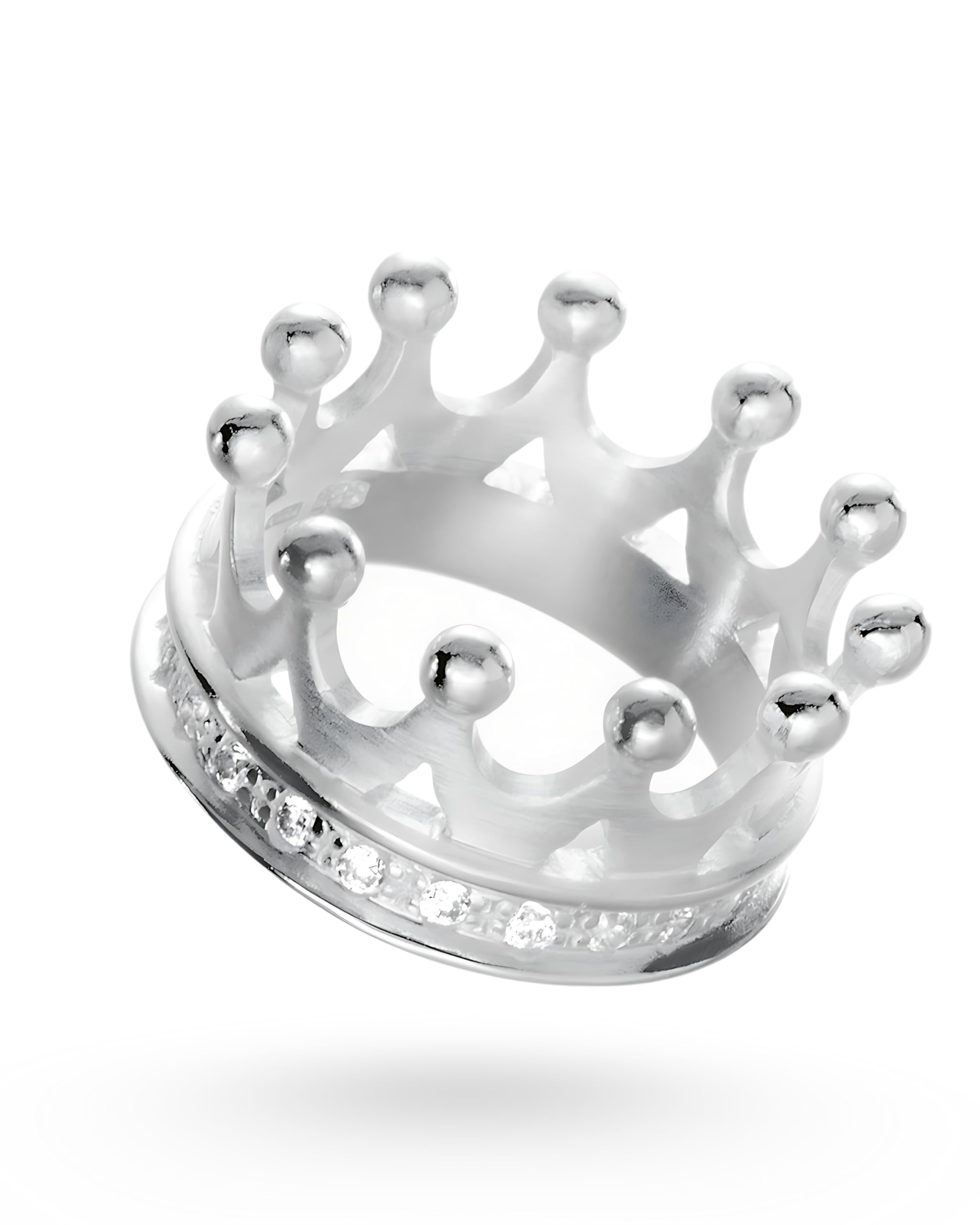 Heartbreaker "Crown of my Heart" Ring Krone I Größen 52–60 I Edler Zirkonia-Ring aus 925 Sterling Silber I Nickelfreier Damen-Ring inkl. Verpackung I In Goldschmiedequalität gefertigt