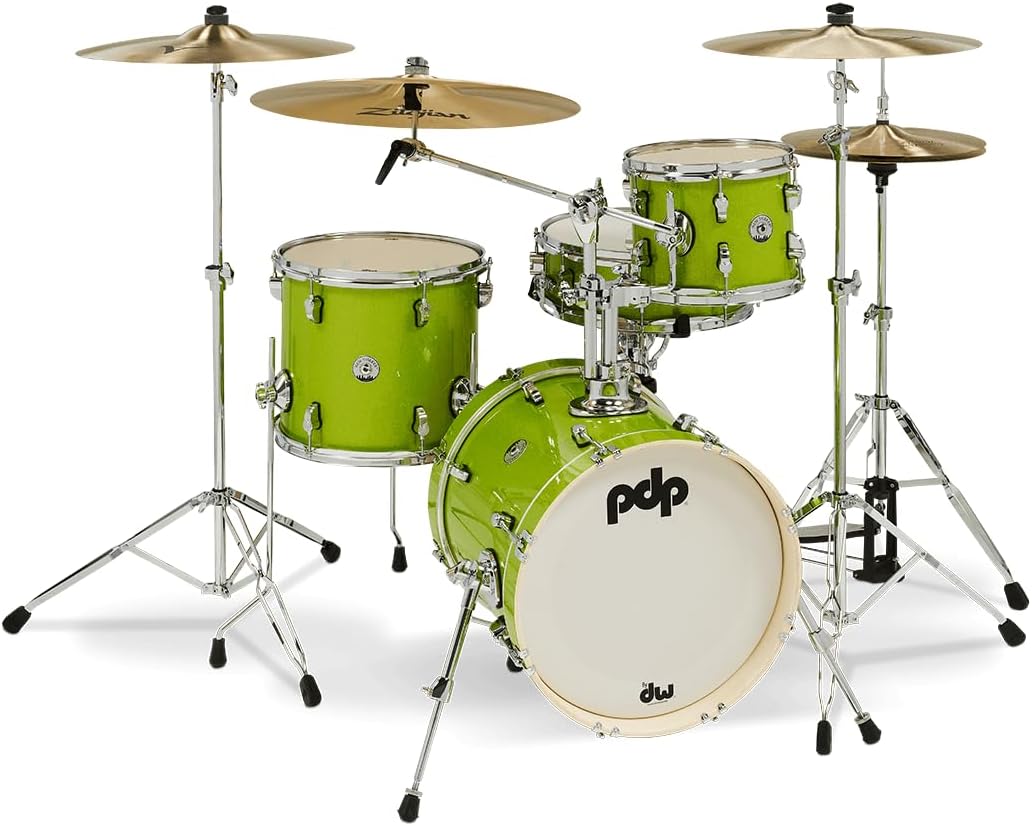 Amazon.com: PDP New Yorker 4-piece Shell Pack - Electric Green Sparkle ...
