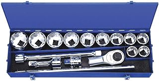 Socket Wrench Set, SAE, 1 in. Dr, 17 pc