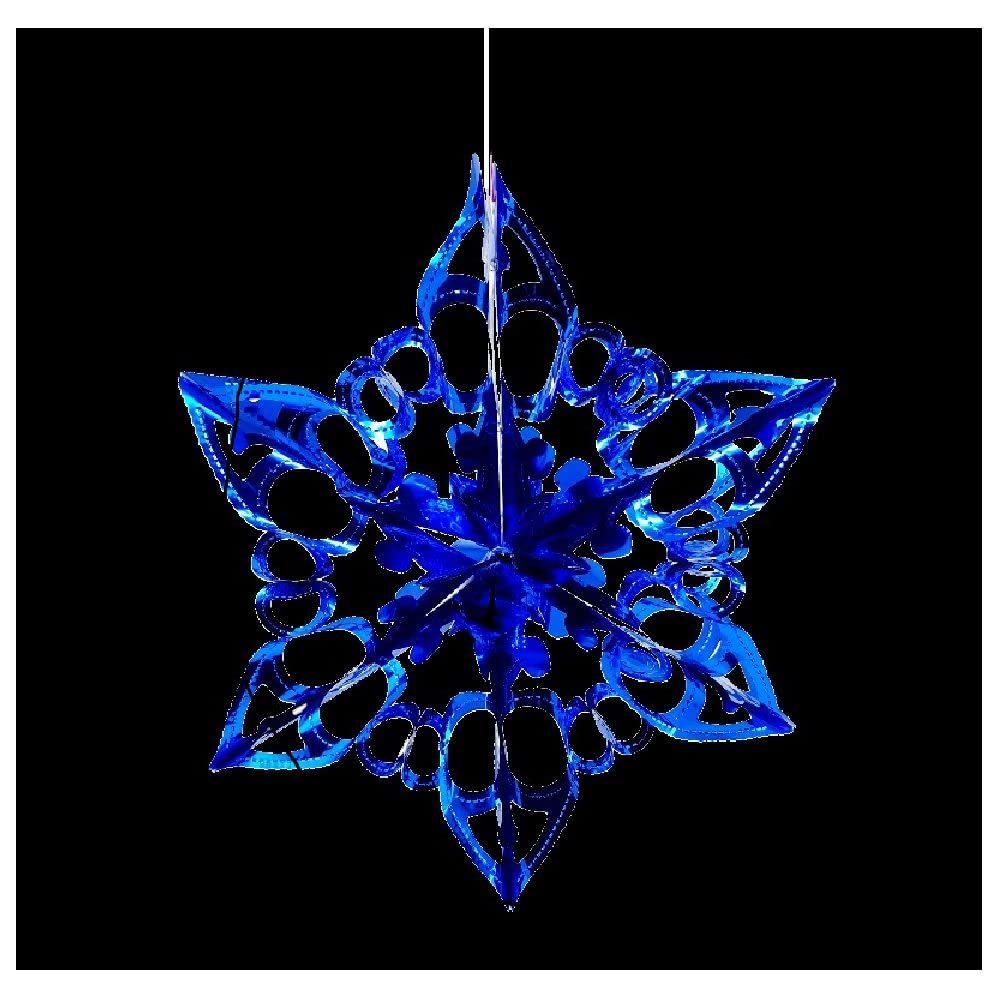 Simply Products 40cm Star Foil Garland - Christmas Hanging Decoration Wall Ceiling Xmas Deco (Royal Blue)