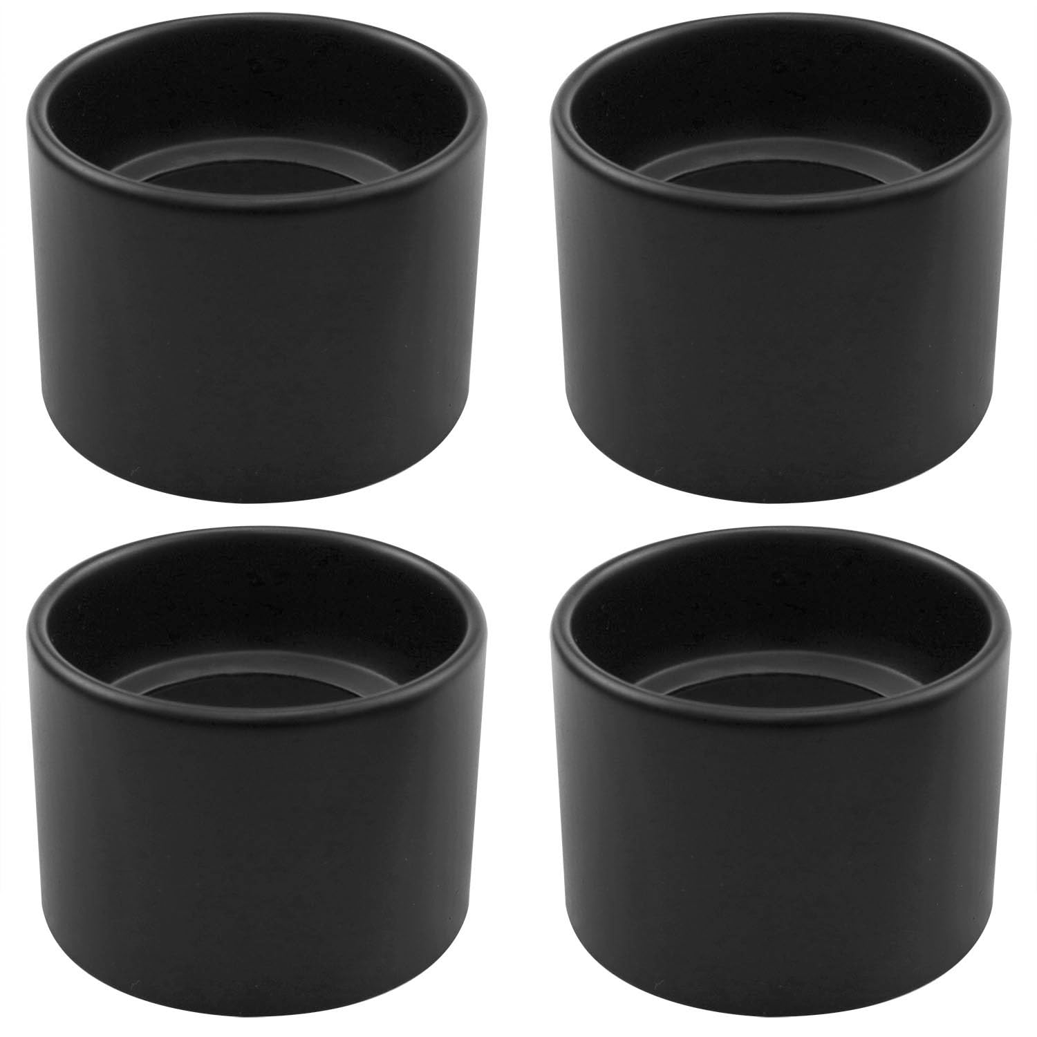 4PCS Socket Rings for Lamps Metal Lamp Shade Ring E26/E27 Sleeve Ring Lamp Base Thread Diameter 1-1/2 Inch for Medium Sized Base Ceramic Lamp Holders Black
