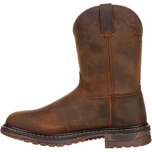 ROCKY Men's Original Ride Branson Saddle Roper Waterproof Western Boot