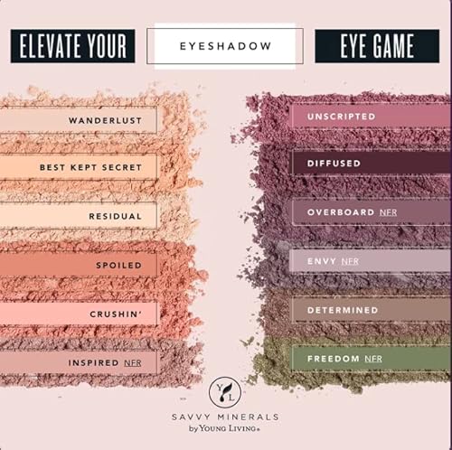 Savvy Minerals Organic Natural Eyeshadow, Envy Violet Purple Smoke Luster, Vegan .03 Ounce #TOP2