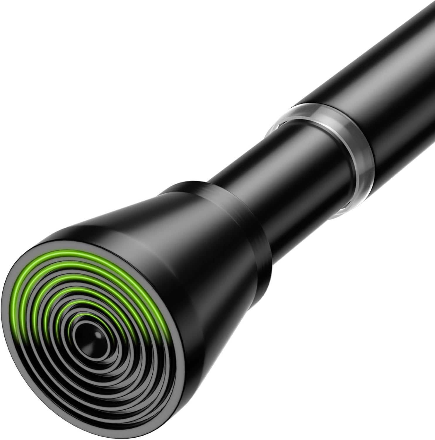 Spring Tension Rod 40-73 Inches No Drilling Adjustable Black Spring Loaded Curtain Rod Expandable Small Short Tension Curtain Rod for Windows,Kitchen,Doorway