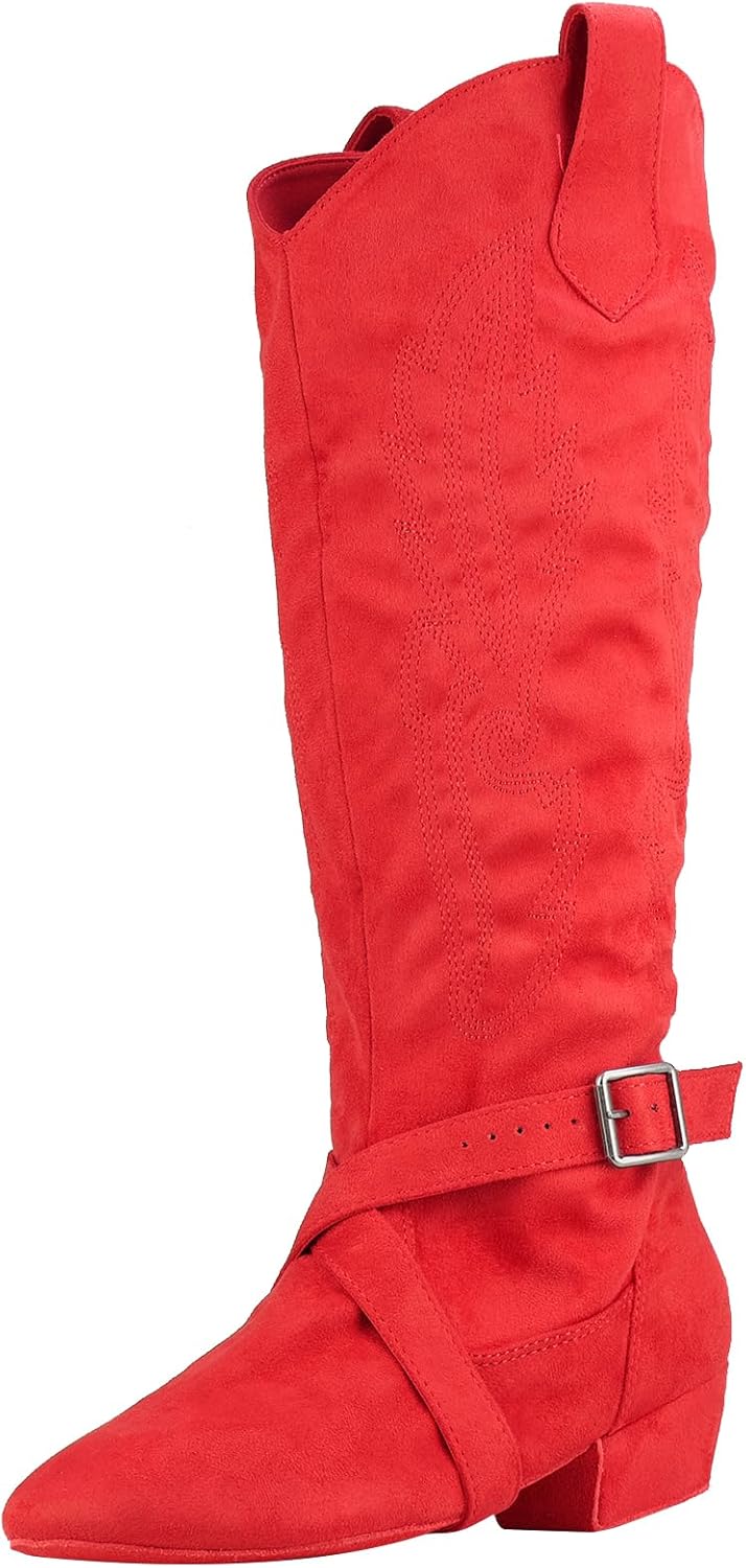 Prescott Suede Sole Western Style Line Dancing Salsa Shoe Long Warm Up Line Shoes West Coast Swing Dance Boots