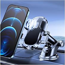 JNNJ Car Phone Holder, Multifunctional Rear View Mirror Phone Holder, Adjustable 360 Degree Rotatable Adjustable Stand Car Mobile Phone Holder for All Mobile Phones