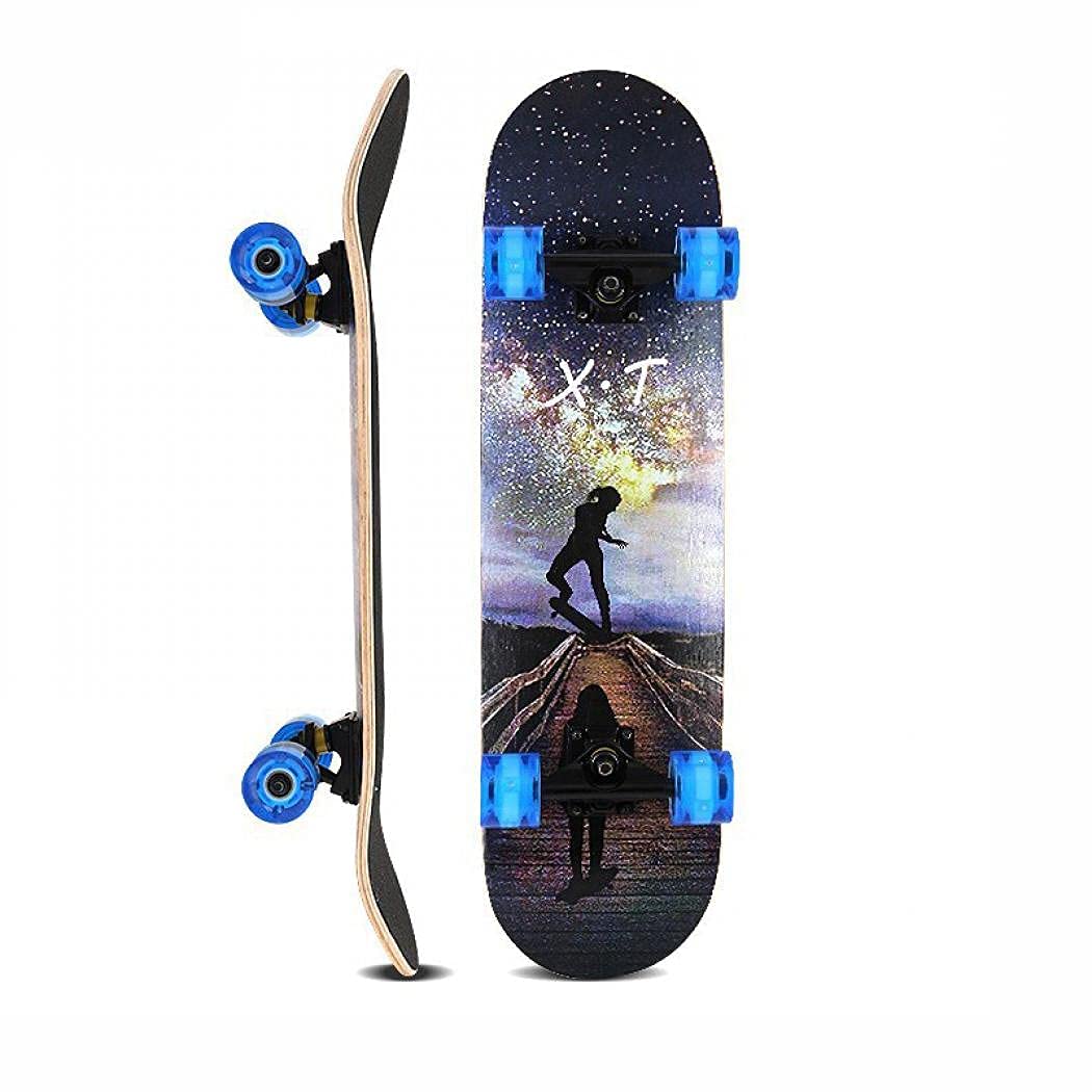 Complete Skateboards for Beginners Pro 31 inches Maple Wood Skateboard, Complete Skateboards for Teens Beginners