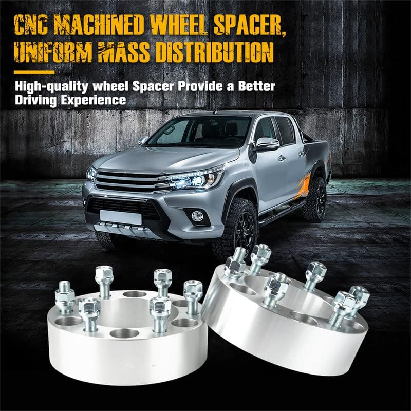 2PCS 2" 6x5.5/ M12x1.25/ 108mm Wheel Spacers Compatible with QX4 1997-2003, QX56 2004-2010, Armada 2004-2016, Frontier 1998-2004, Pathfinder 1987-2004, Titan 2004-2022, Xterra 1999-2004<