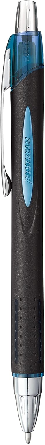 Uni-Ball Jetstream RT BLX 12 Pack, 1.0mm Medium Blue/Black, Wirecutter Best Pen, Ballpoint Pens, Ballpoint Ink Pens | Office Supplies, Ballpoint Pen, Colored Pens, Fine Point, Smooth Writing Pens
