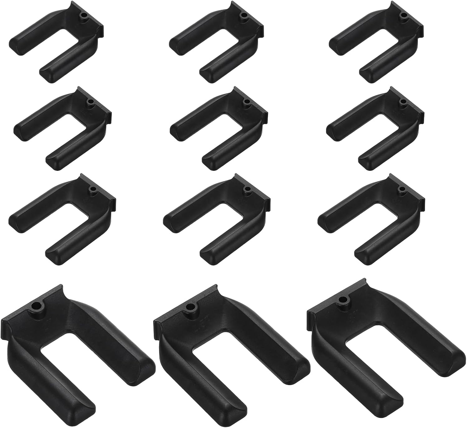 PATIKIL 4 Pack Furniture Wheel Stopper, M75 Rubber Non-Slip Foot Mats Furniture Wheel Caster Cups Bed Stoppers No Lifting for Sofa Refrigerator Protect Hardwood Floors, Black