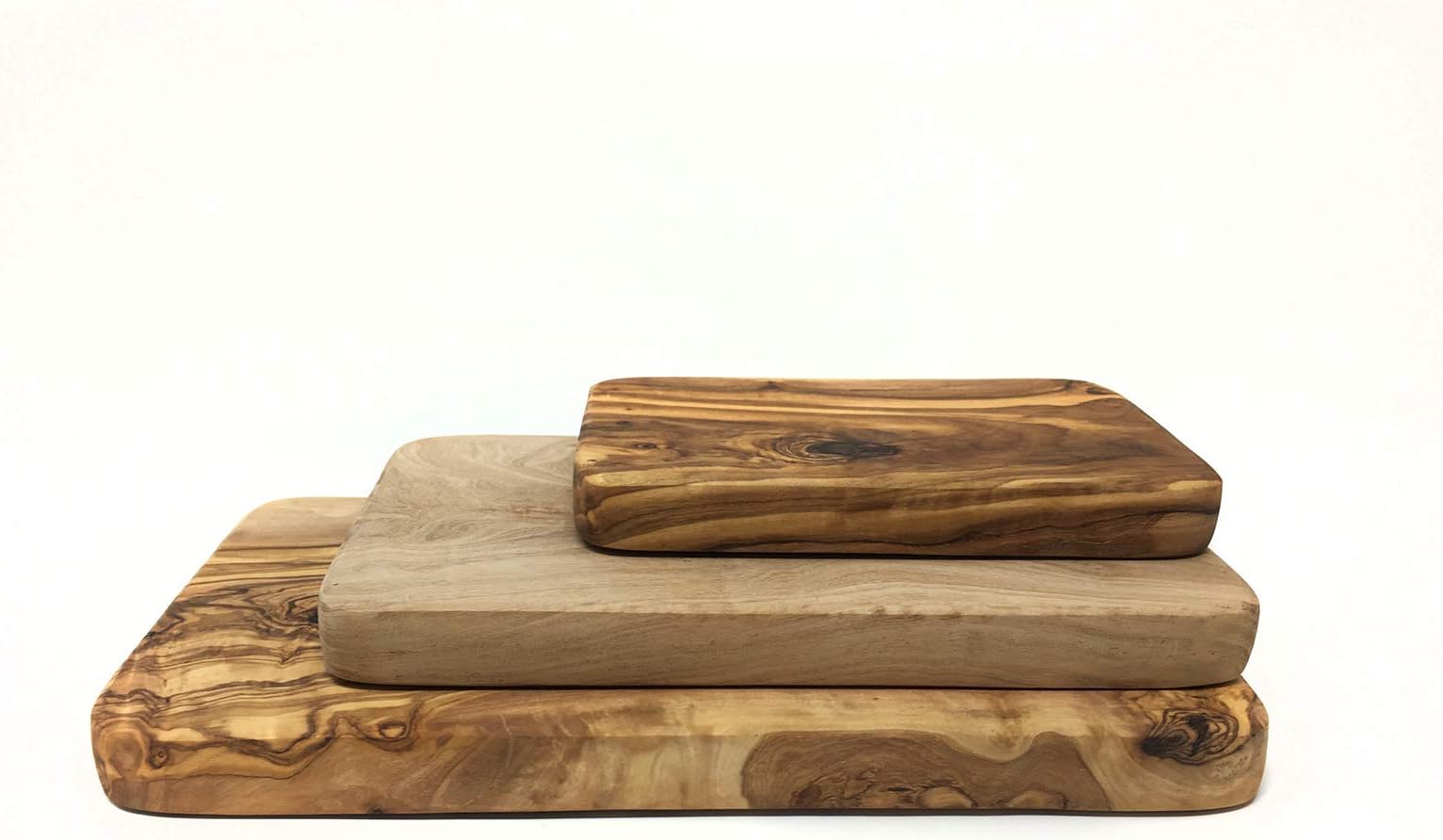 Set of 3 Handmade Olive Wood Cutting Board Tunisian Handicrafts,Fair Trade,
