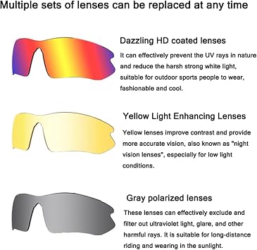 TQQEPOOL Sport Sunglasses Cycling MTB Running Ski Golf Polarized Photochromic With Optical Carrier Mod For Baseball Running Fishing Golf (Color : C, Size : 14.3 * 5.5cm)