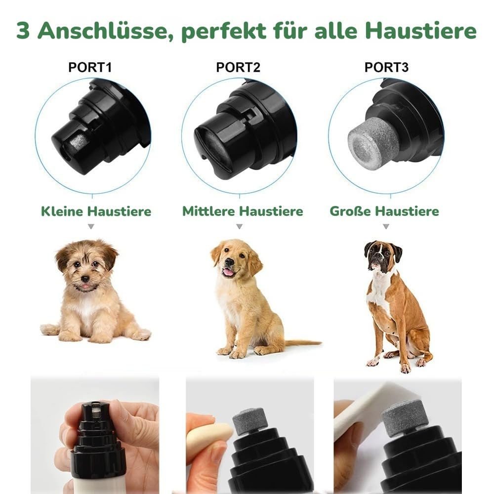 KELENO TrimNox Pro – Der leise Krallenschleifer für stressfreie Pflege Professionell Einfach zu bedienen Große Mittelgroße Kleine Hunde Elektrischer Krallenschneider