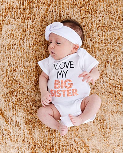 Apericots I Love My Big Sister Short Sleeve Baby Bodysuit #TOP1