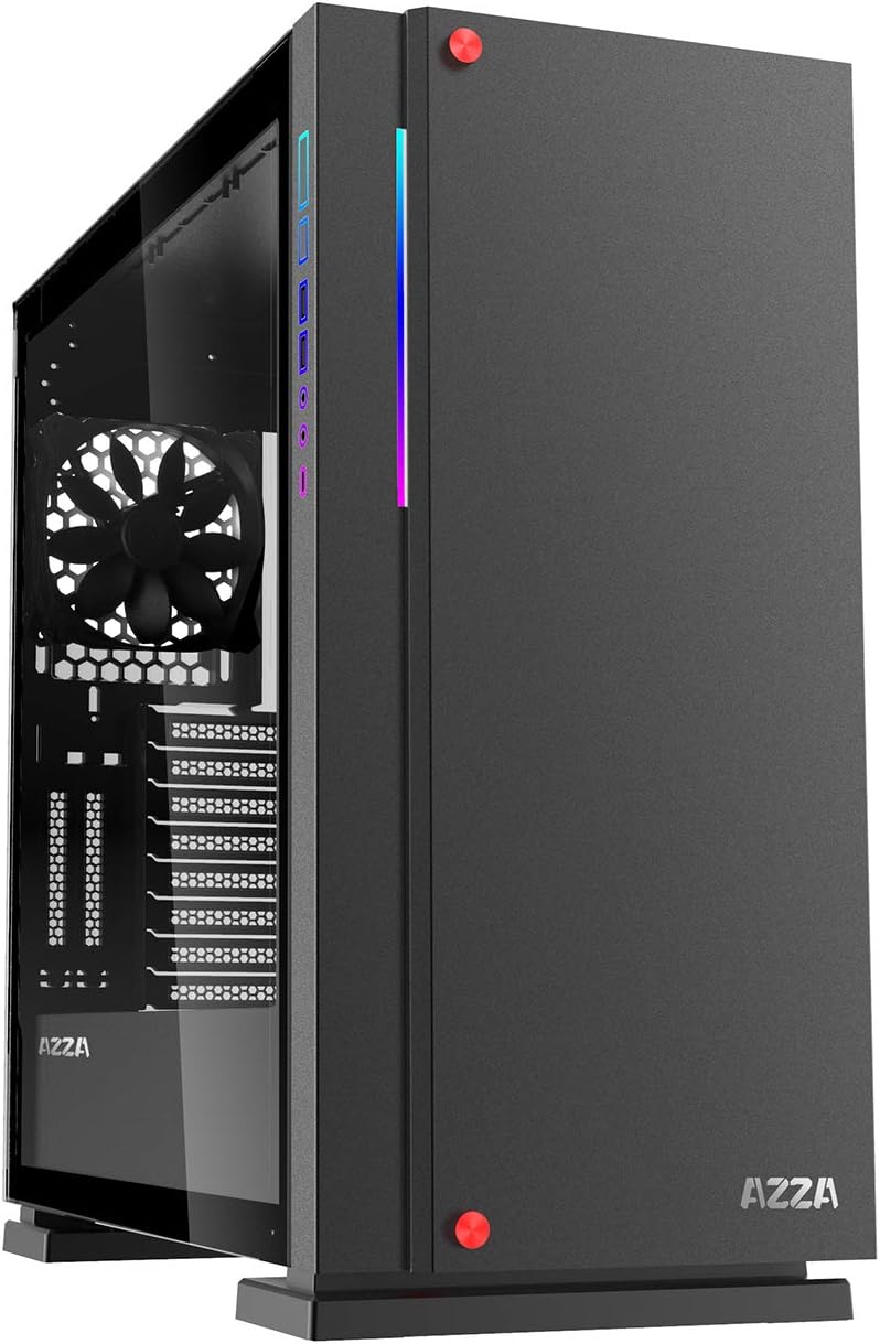 AZZACSAZ-7000B (Black) Zircon Full Tower PC CASE, Black