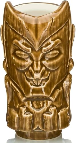 Geeki Tikis Monster Cereal Count Chocula Cereal Mini Muglet de Cereal Vaso oficial de General Mills Monster Cereal Mascot Estilo Tiki Capacidad