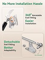 Vista 8 de HUOPO Puntales de gas de 13 pulgadas para tapa pesada, puntal de soporte de elevación de 22.5 lb/100N para cama de caravana, escotilla de barco