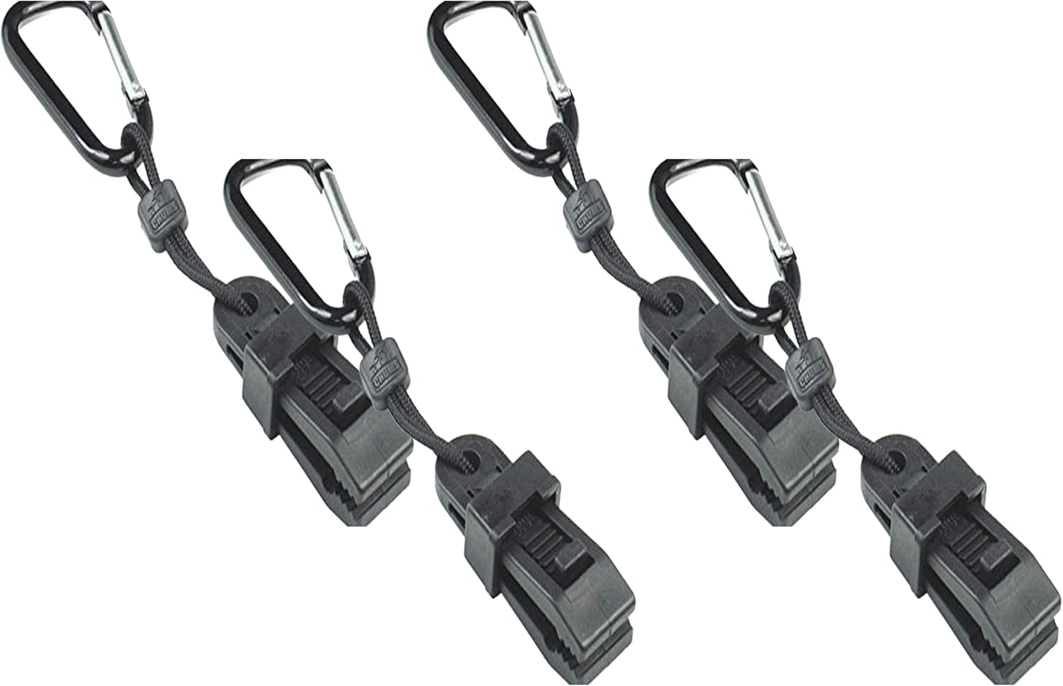 Chums Safety 30044 Glove Clip Carabiner, Black, 7" x 2" x 1", Black, 7" x 2" x 1"