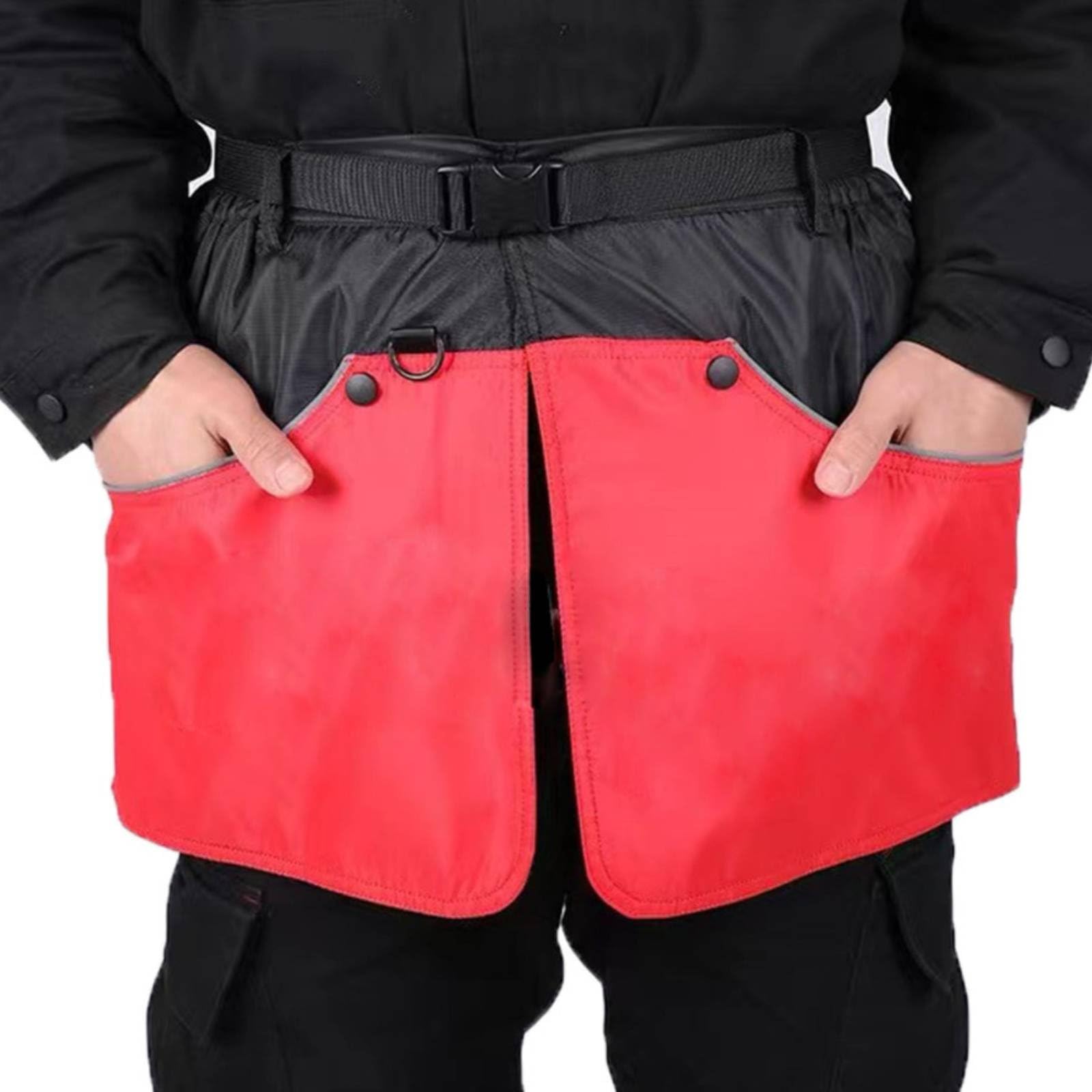 Delantal de entrenamiento para perros con bolsillos y cinturón ajustable talla M rojo 7