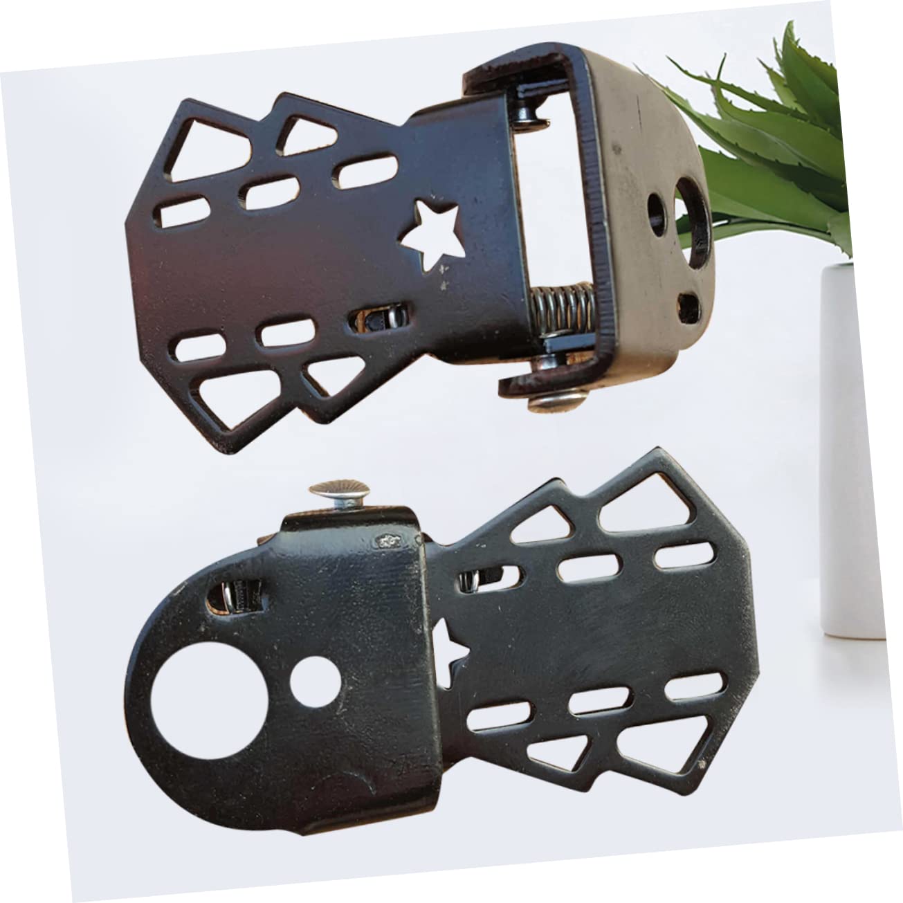 FOYTOKI Thick Bicycle Double Foot Support 2 Pairs Folding Foot Pegs Bike Rear Seat Pedal for Comfort Riding