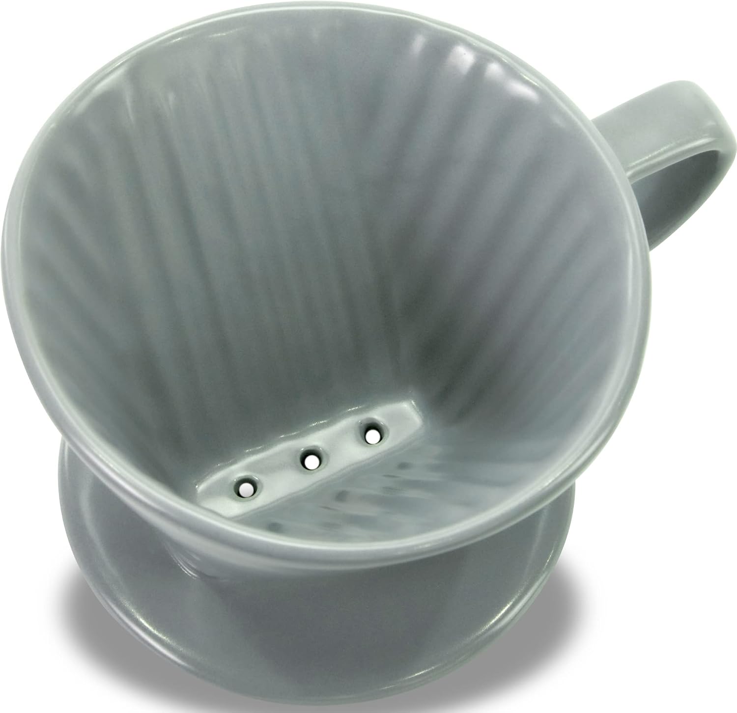 Pour Over Ceramic, Coffee Dripper Ceramic Coffee Maker,Grey image 3