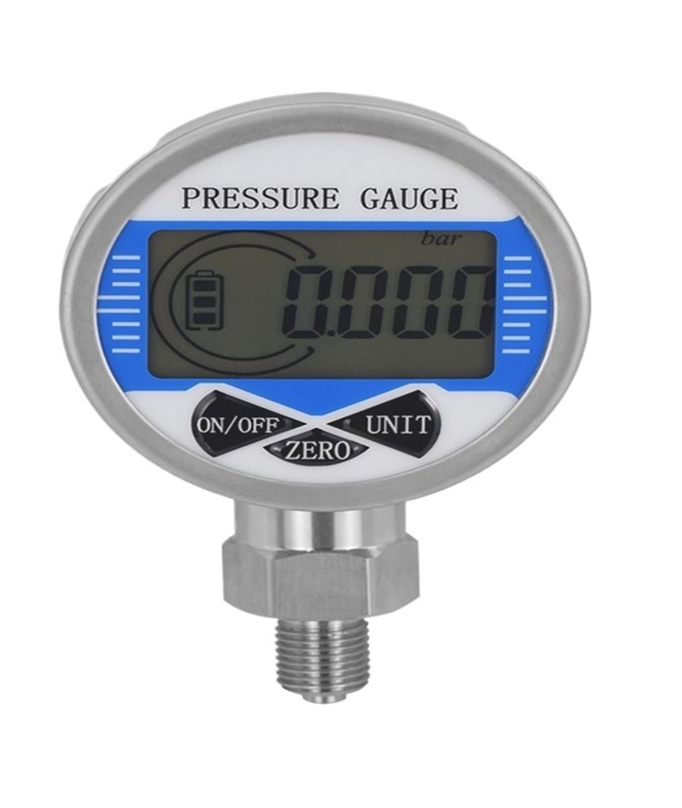 Manómetro digital LCD para aire y combustible con dial de 60mm y conexión M20 3