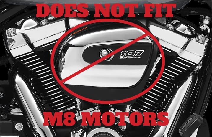 Miniatura 6 de Kustom Cycle Parts - Funda para filtro de aire de calaveras blancas y negras, sustituye a Harley Davidson Twin Cam  103 Insert. Fabricado con