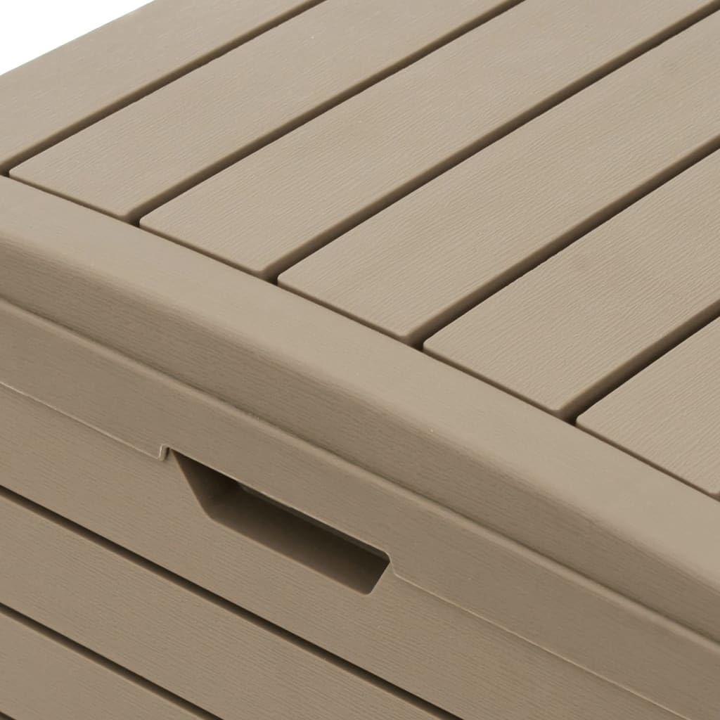 vidaXL Cestino per Rifiuti da Esterno Marrone 41x41x86cm Polipropilene