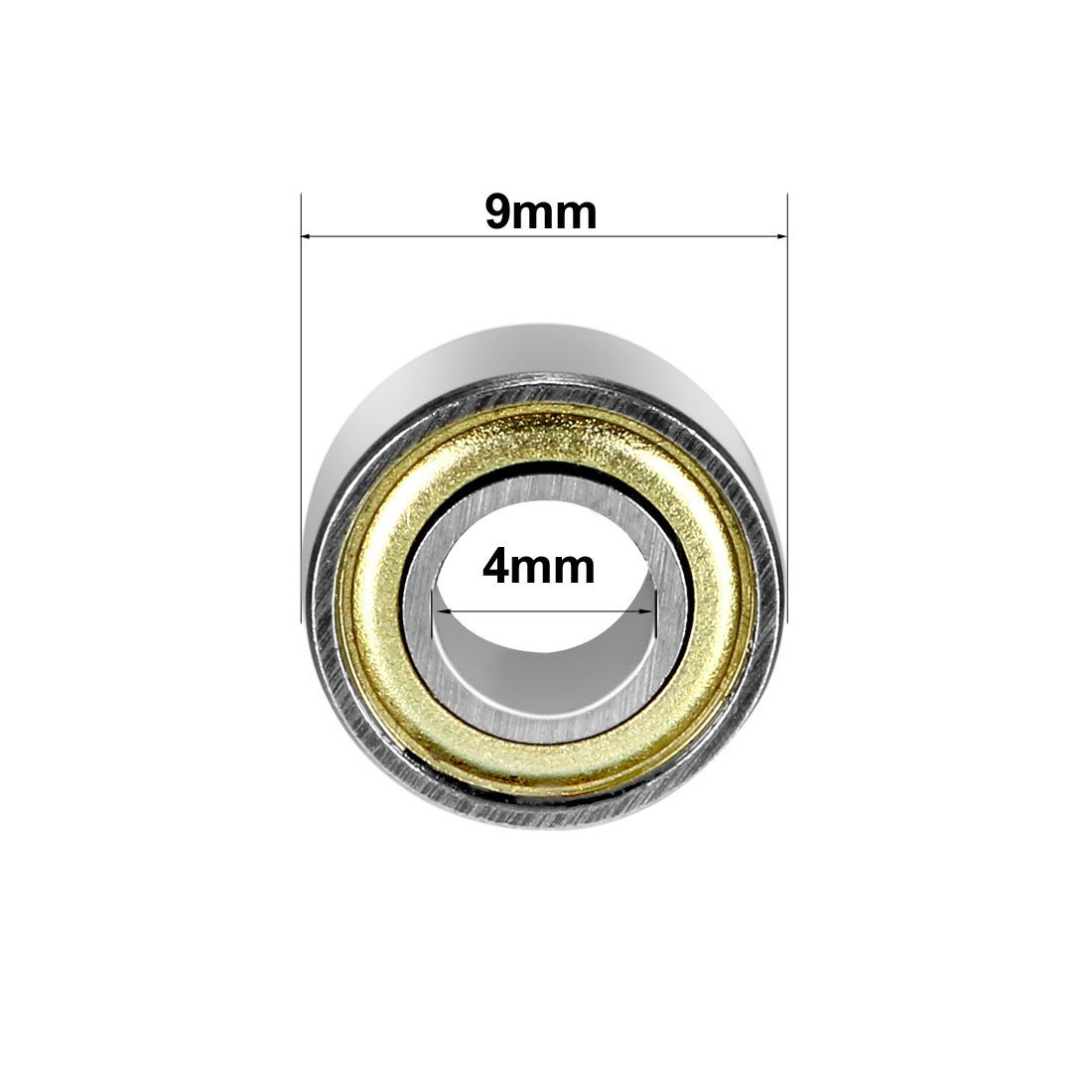 Rodamientos De Bolas 689ZZ - 4 Unidades De Acero Al Carbono 9x17x5mm, Doble Blindaje, Nivel Z2 Para Motores Y Equipos