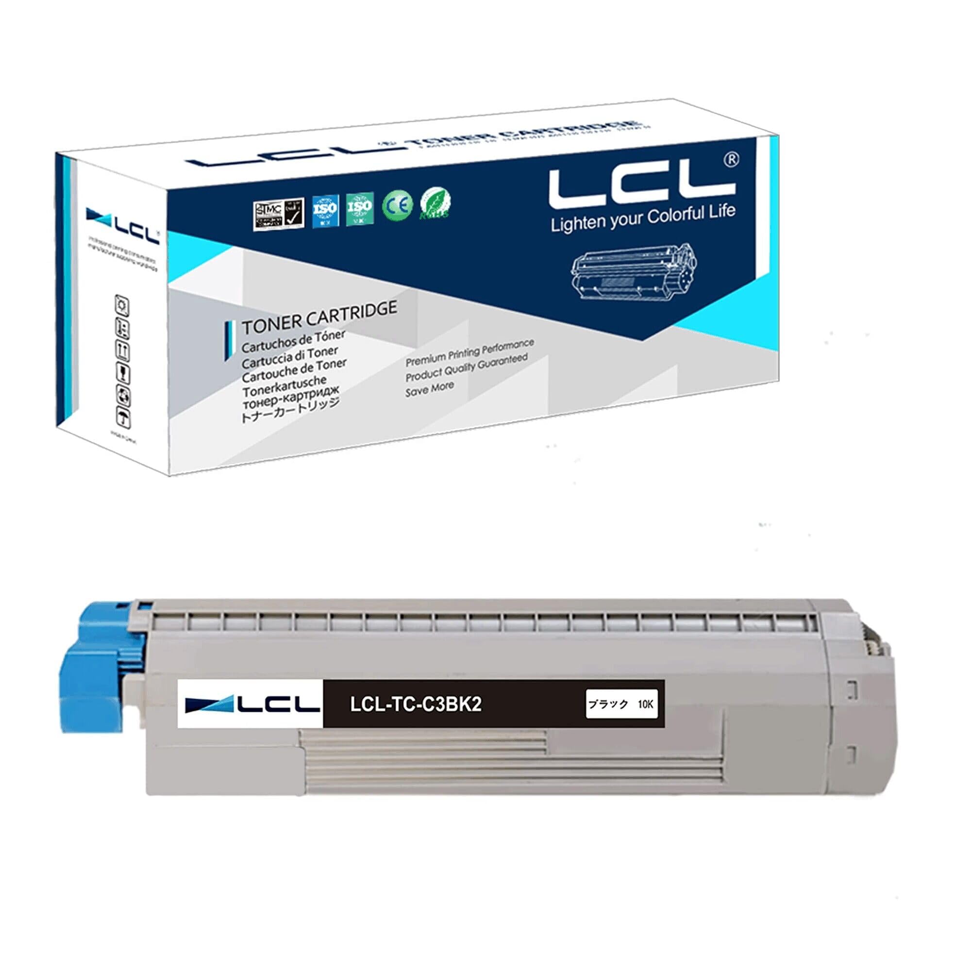 Amazon.co.jp: LCL OKI用 TC-C3B TC-C3B2 TC-C3BK2 大容量 10000