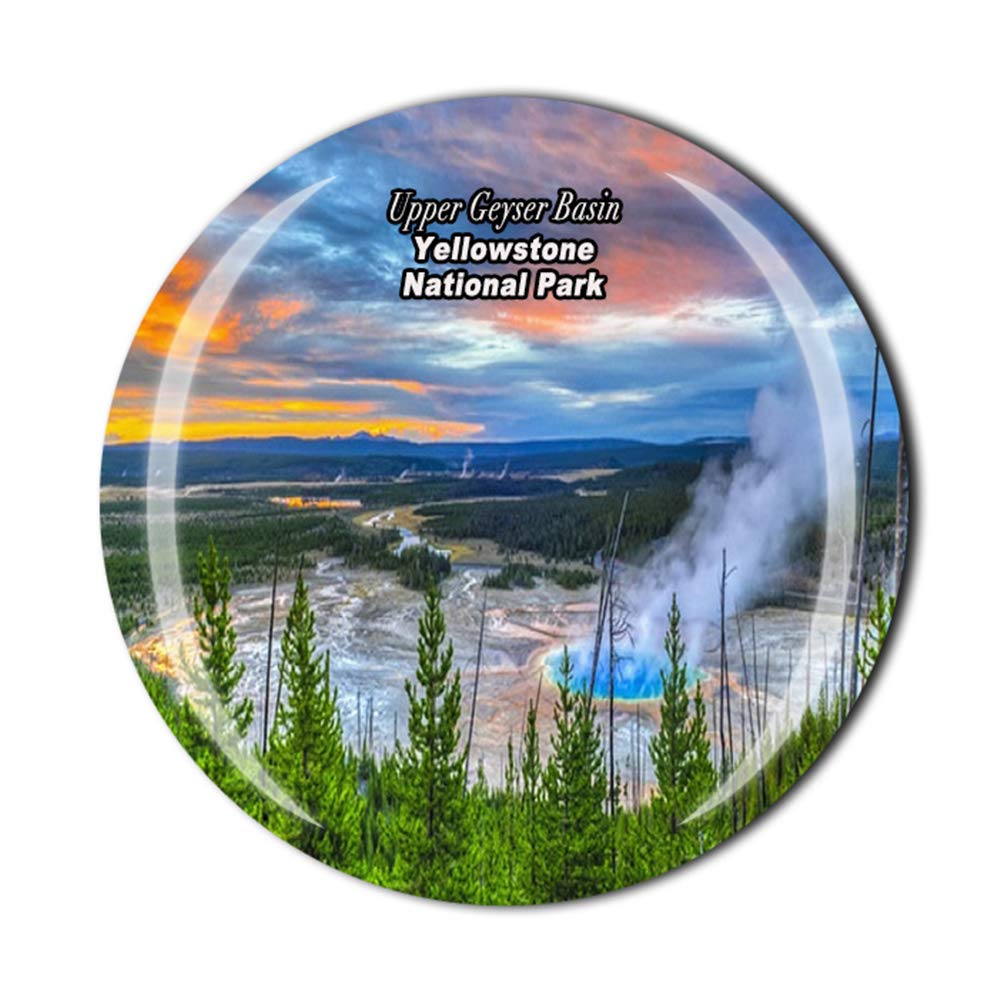Upper Geyser Basin Yellowstone National Park United States Fridge Magnet Souvenir Gift