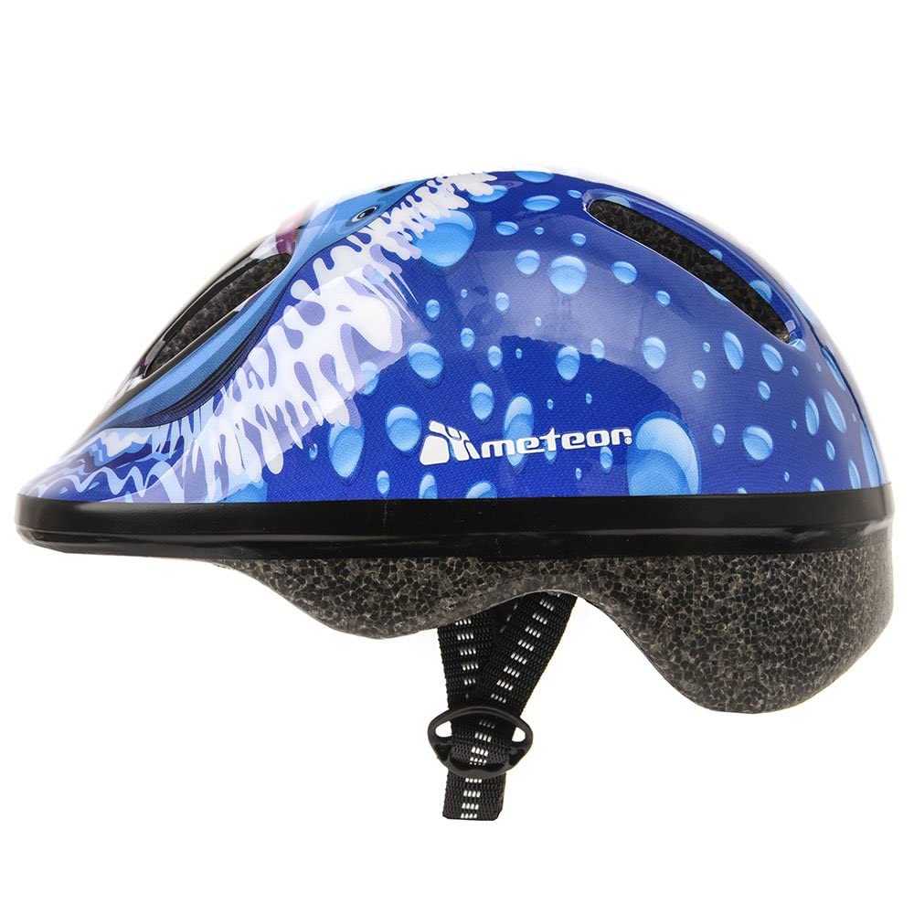 Meteor Casco Bici Ideale per Bambini e Adolescenti Caschi Perfetto per Downhill Ciclismo MTB Scooter Helmet Ideale per Tutte Le Forme di attività in Bicicletta MV6-2