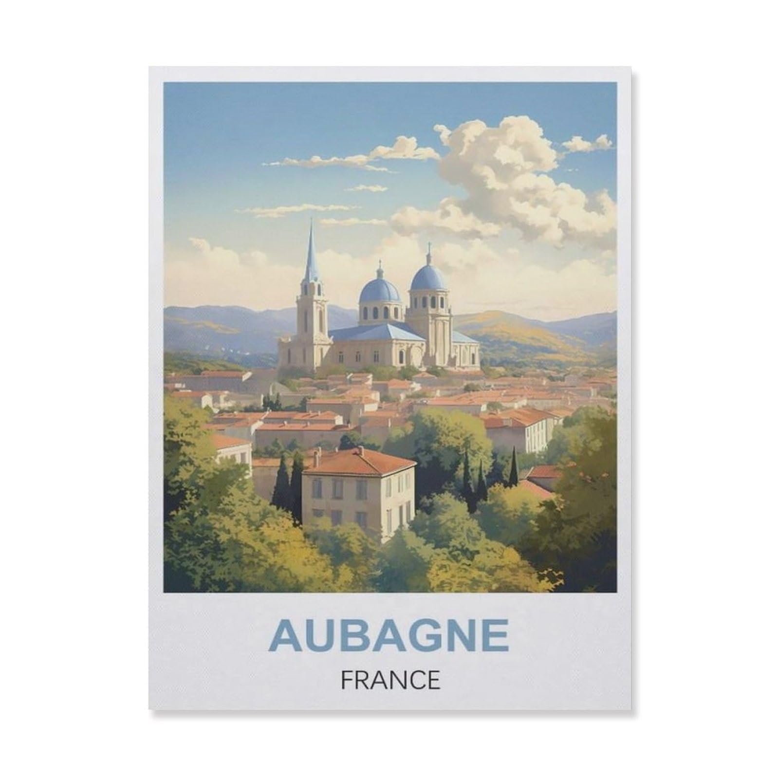 Metal Sign Tin Sign，Aubagne France(30x40cm）