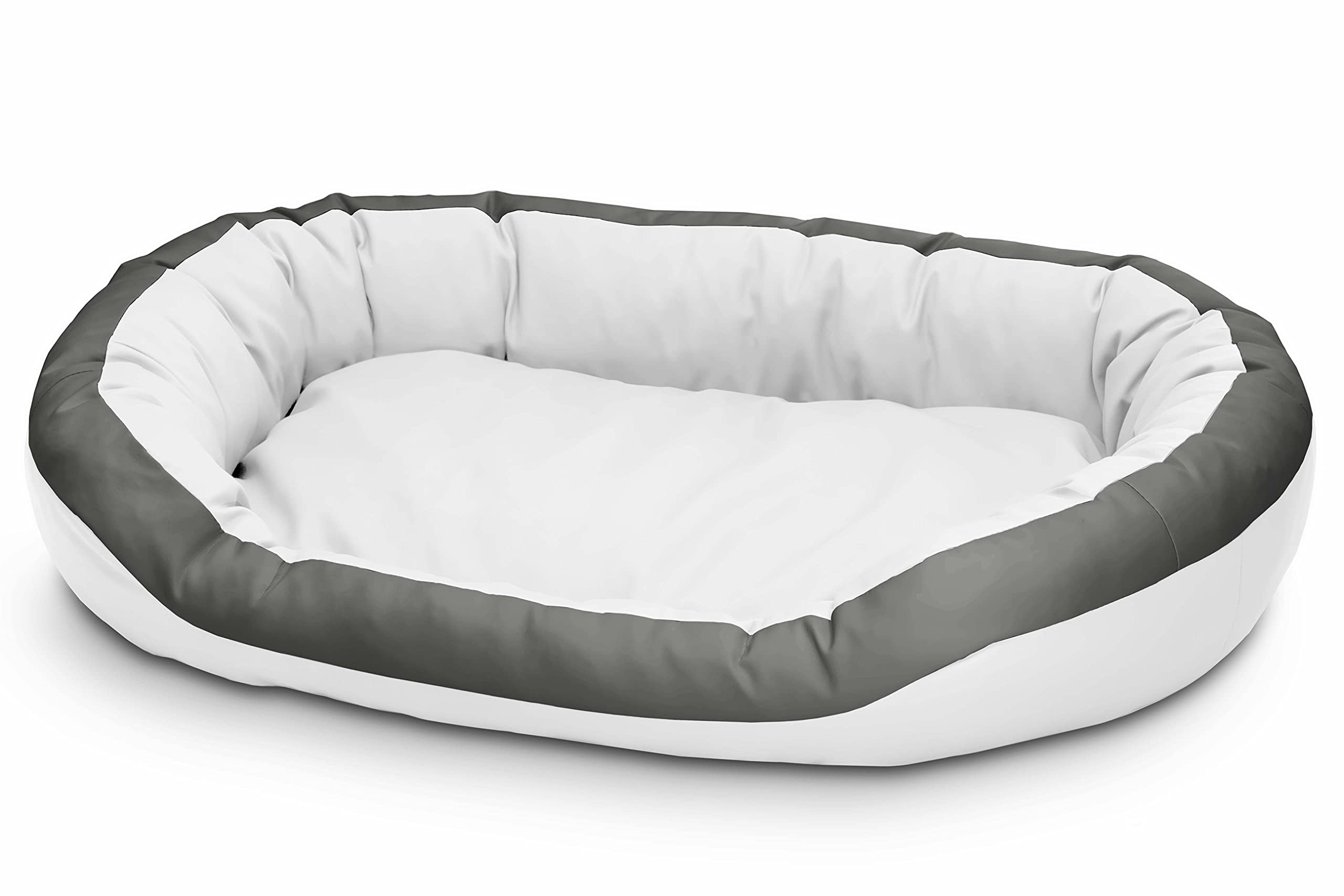 Cama para perros de cuero ecológico, suave para perros medianos y grandes, cama mullida para perros, sofá Luxus XL/XXL