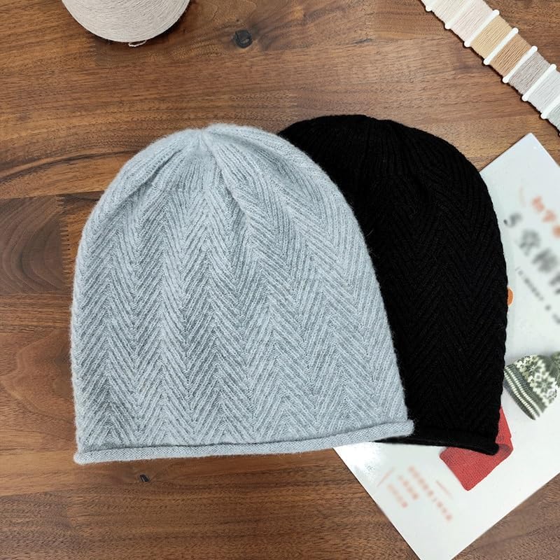 Women's Wool Knitted Hat Versatile Ear Protection Warm Woolen Hats